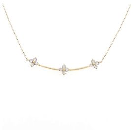 Autre Marque Collar Au750 Flor y Diamantes