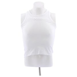 Regata branca de algodão Paco Rabanne