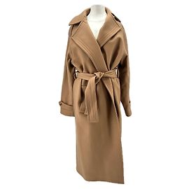 Laurence Bras Trench camel in lana