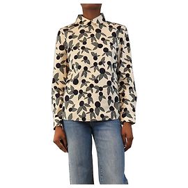 Autre Marque Blusa floral blanca - size UK 12