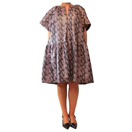 Autre Marque Kaitlyn Mini-Kleid Schlangenprint lila - size UK 12