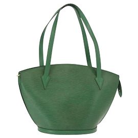 LOUIS VUITTON Bolso de Hombro Shopping Epi Saint Jacques Verde M52264