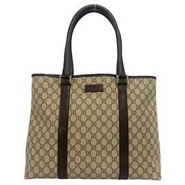 Sac cabas en cuir Gucci GG Supreme Logo