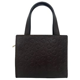 Céline Bolsa de mão em couro Celine Vintage C Macadam Pattern
