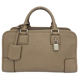 Loewe Vintage Amazona 28 Handtasche aus Leder mit Anagram-Prägung