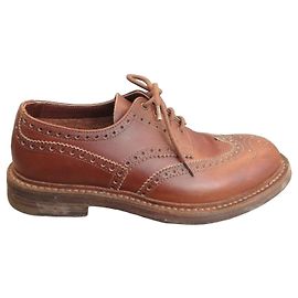 Prada Leather Brogue Shoes