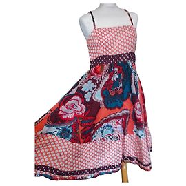 Rene Derhy Derhy Preppy Dotties buntes Sommerkleid aus Baumwolle
