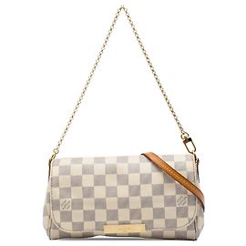 Louis Vuitton White Damier Azur Favorite PM