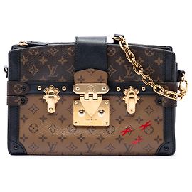 Louis Vuitton Brown Monogram Reverse Trunk Clutch