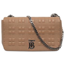 Burberry Brown Medium Quilted Lambskin Lola Crossbody