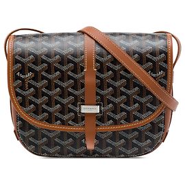 Goyard Black Goyardine Belvedere PM