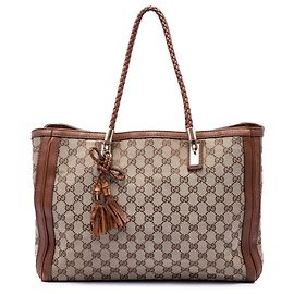 Gucci Bella Tote aus beigem GG Canvas