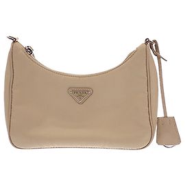 Prada Beige Re Nylon Re Edition 2005 Satchel