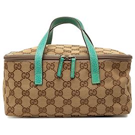 Gucci Vanity Bag aus beigem GG Canvas