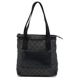 Bolso Tote Gucci de denim GG negro