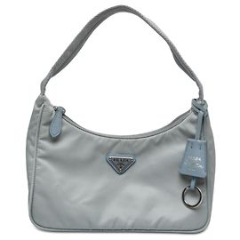 Sac à épaule Prada Blue Mini Tessuto Re Edition 2000