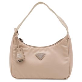 Prada Beige Mini Tessuto Re Edition 2000 Shoulder Bag