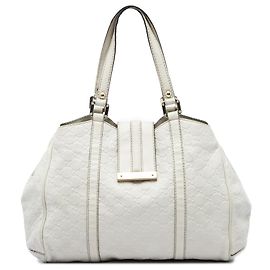Bolso Tote Gucci Guccissima Blanco para Mujer