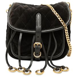 Prada Black Impuntu Velluto Corsaire Crossbody
