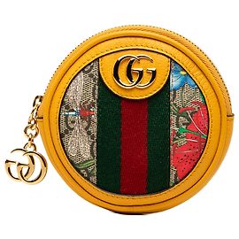 Monedero Gucci Beige GG Supreme Flora Web Ophidia
