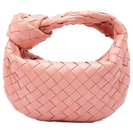 Bottega Veneta Mini Jodie em Nappa Intrecciato Rosa