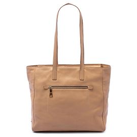 Prada Brown Vitello Daino Shopper Tote