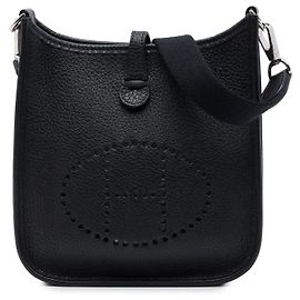 Hermès Black Clemence Evelyne I 16 Amazone