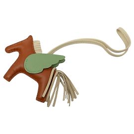 Hermès Amuleto de bolso GriGri Rodeo Pegasus PM en piel de cordero Milo y Swift Marrón
