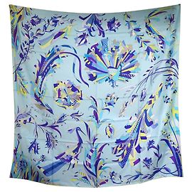 Hermès NUEVO PAÑUELO HERMES PARADIS DE SOIE 140 CM CUADRADO GIGANTE DE SEDA SILK SCARF