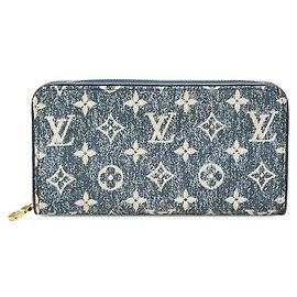 Portefeuille Louis Vuitton Zippy Monogram Jacquard Denim Long Wallet
