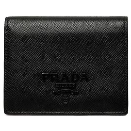 Carteira Prada em couro Saffiano