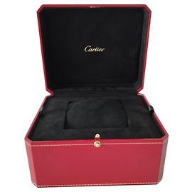 Caja Cartier roja para reloj y joyas