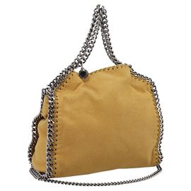 Stella Mc Cartney Borsa Stella McCartney Chain Falabella Polyester 2way Yellow 371223 Auth 207413A