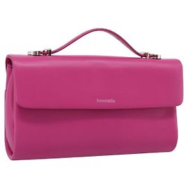 Tiffany & Co. Hand Bag Leather Pink Silver Auth BA16045V
