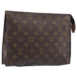 LOUIS VUITTON Monogram Poche Toilette 26 Pouch M47542 LV Auth 207426A