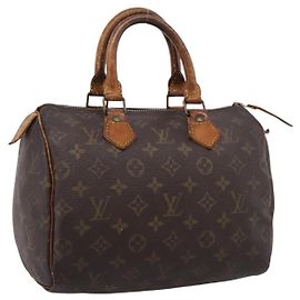 LOUIS VUITTON Monogram Speedy 25 Hand Bag M41528 LV Auth 205221