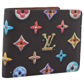 LOUIS VUITTON Donuts Portefeuille Slender Wallet M28283 LV Auth 207646SAM