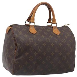LOUIS VUITTON Monogram Speedy 30 Hand Bag M41526 LV Auth 206029