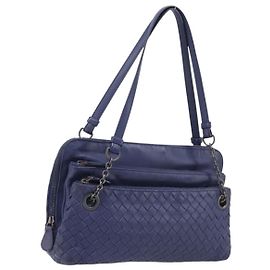 Borsa a tracolla Bottega Veneta INTRECCIATO in pelle Navy Auth hk4138V