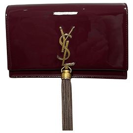 Autre Marque Saint Laurent Kate Tassel Tasche bordeaux