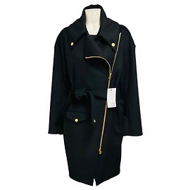 Autre Marque Prune Goldschmidt Black Bonnie Oversize Perfecto Coat
