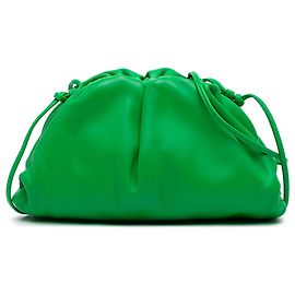 Bottega Veneta The Mini Pouch Crossbody in nappa di agnello verde