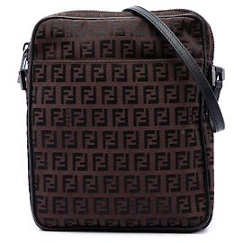 Fendi Zucchino Canvas Crossbody braun