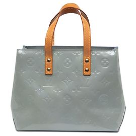 Sac à main Louis Vuitton Monogram Vernis Reade PM Bleu