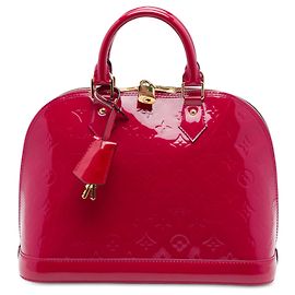 Sac à main Louis Vuitton Monogram Vernis Alma PM Rose
