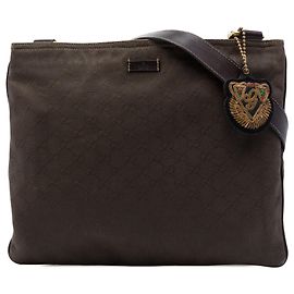 Bolsa tiracolo Gucci GG Canvas castanha