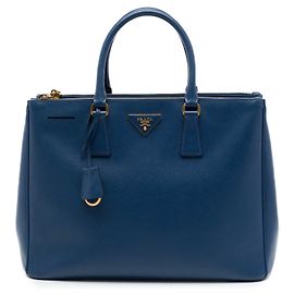 Tote Prada Large Saffiano Lux Galleria Double Zip Azul