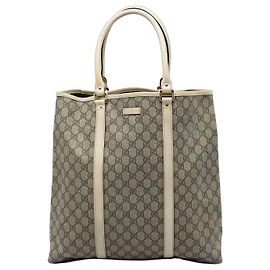 Sac cabas vertical Gucci GG Supreme Joy Beige