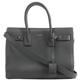 Autre Marque Saint Laurent Paris Sac de Jour Small Leather 2Way Handbag in Gray 717448