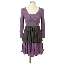 Missoni Strickkleid in Lila und Grau